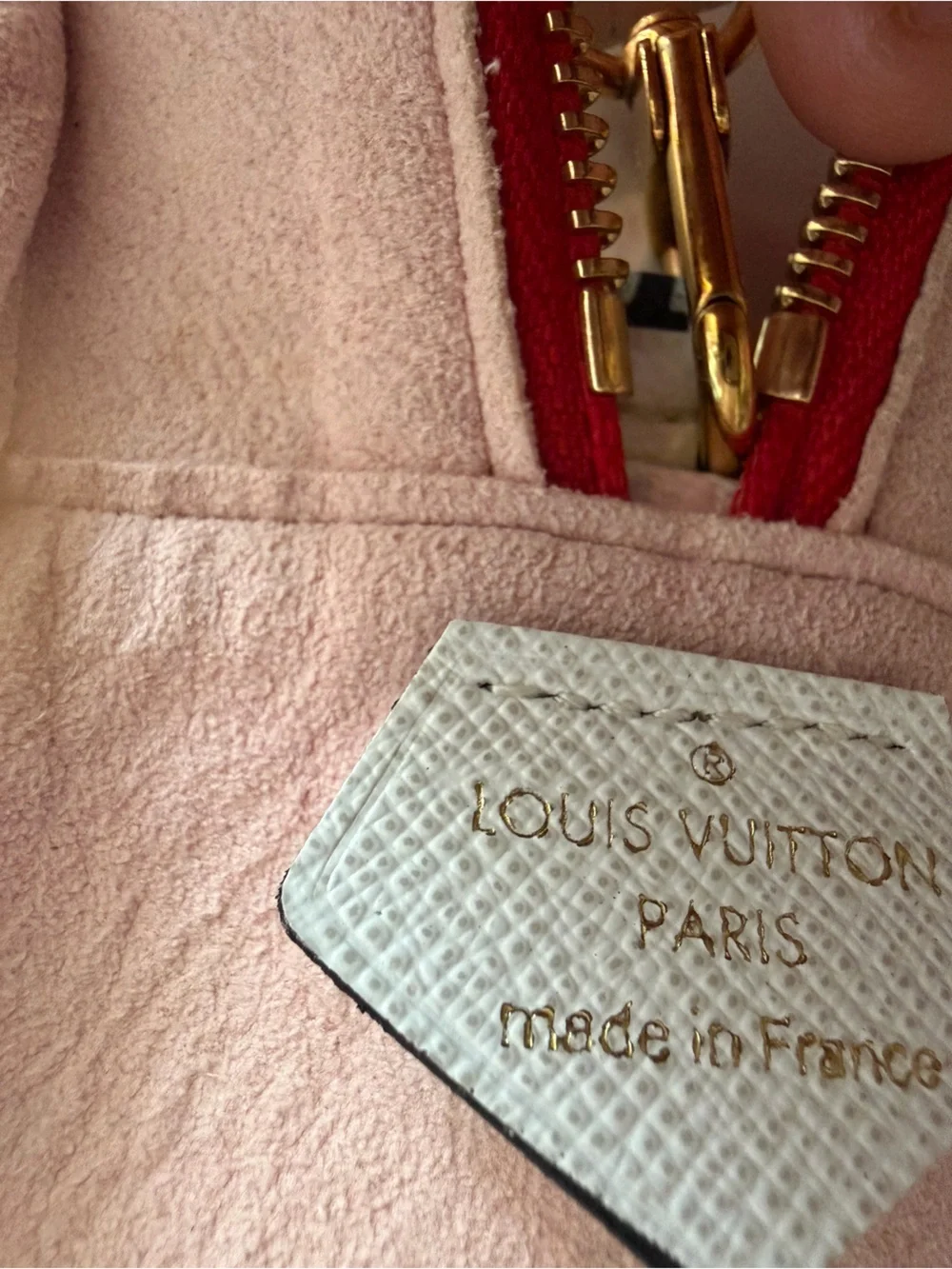 Louis Vuitton Pink and Red Clear bag